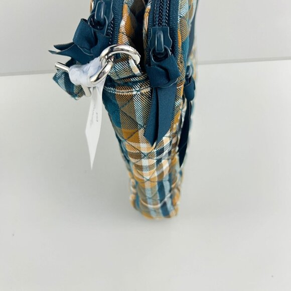 New Vera Bradley Triple Compartment Crossbody Handbag Orchard Plaid NWT - Picture 3 of 6